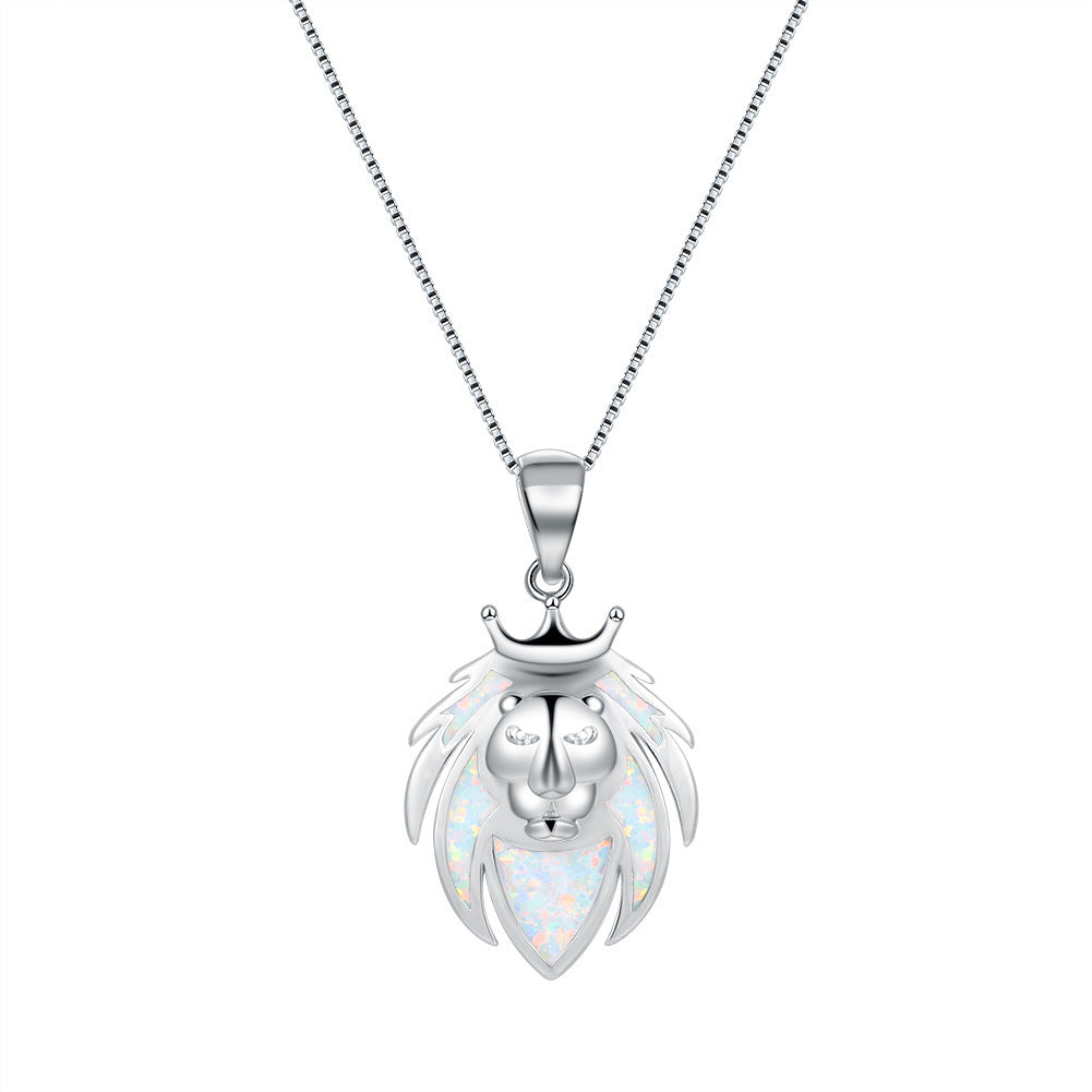 Platinum Auabo Lion Personality Design High-Style Collar Chain