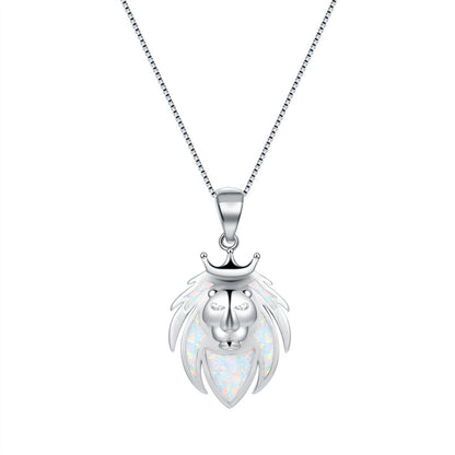 Platinum Auabo Lion Personality Design High-Style Collar Chain
