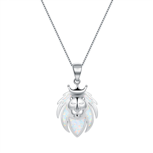 Platinum Auabo Lion Personality Design High-Style Collar Chain