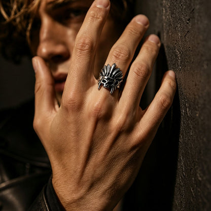 Skull Chief Men's Ring
