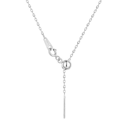 Women's S925 Sterling Silver Bead Adjustable Thin Chain
