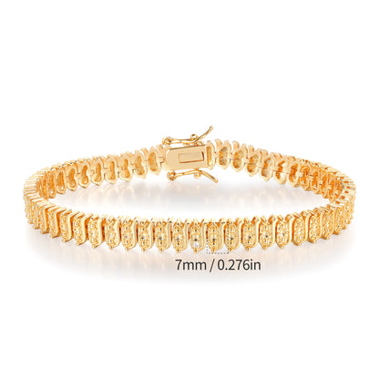 Women&Men's Fashionable 18k Zircon Tennis Bracelet
