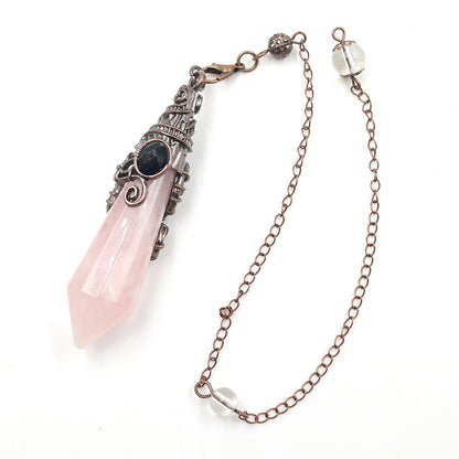 Vintage Palace Crystal Stone 12-facet Crystal Spirit Pendulum