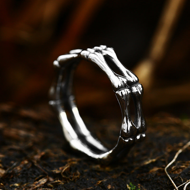 Men's Vintage Skull And Bones Ring