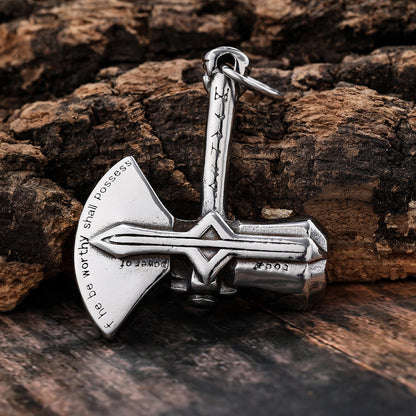 Men's Fashion Axe Pendant Necklace