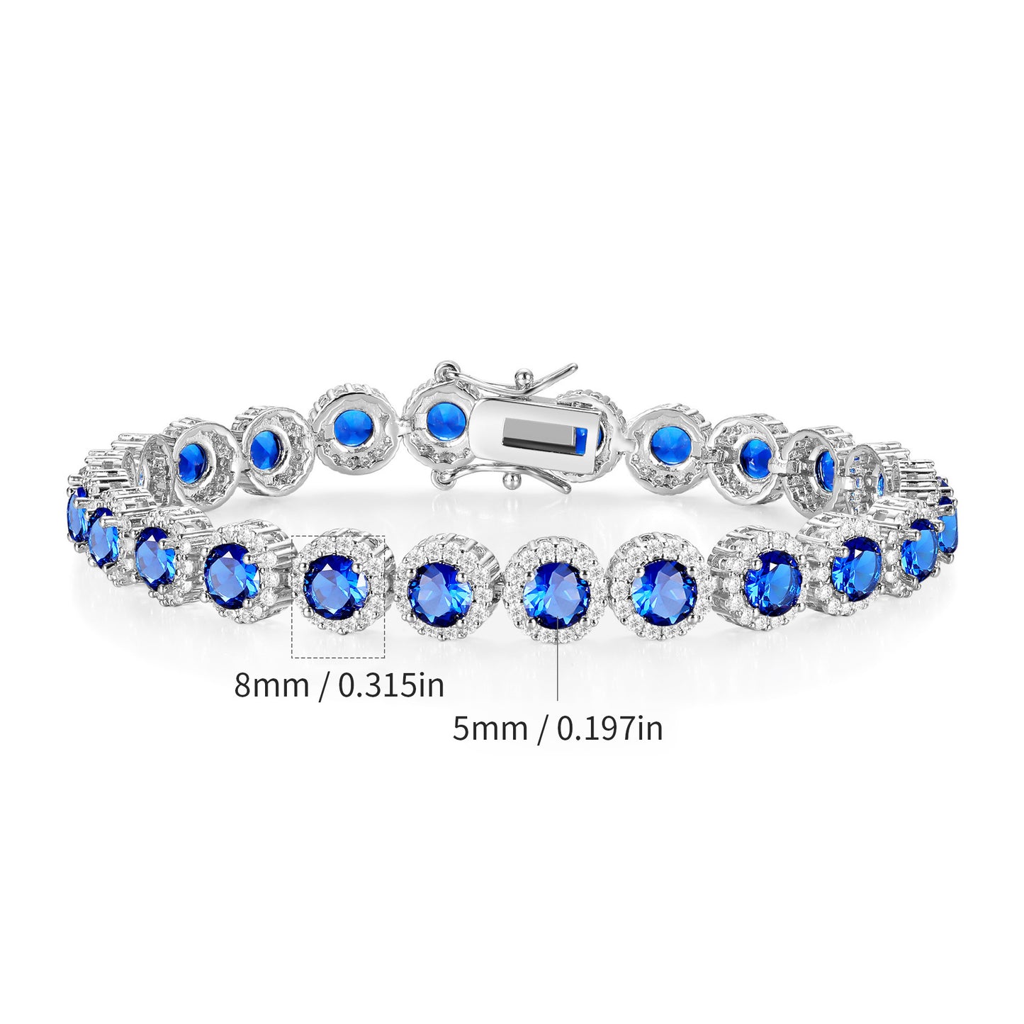 Women&Men's 8mm Tennis Bracelet With Cubic Zirconia