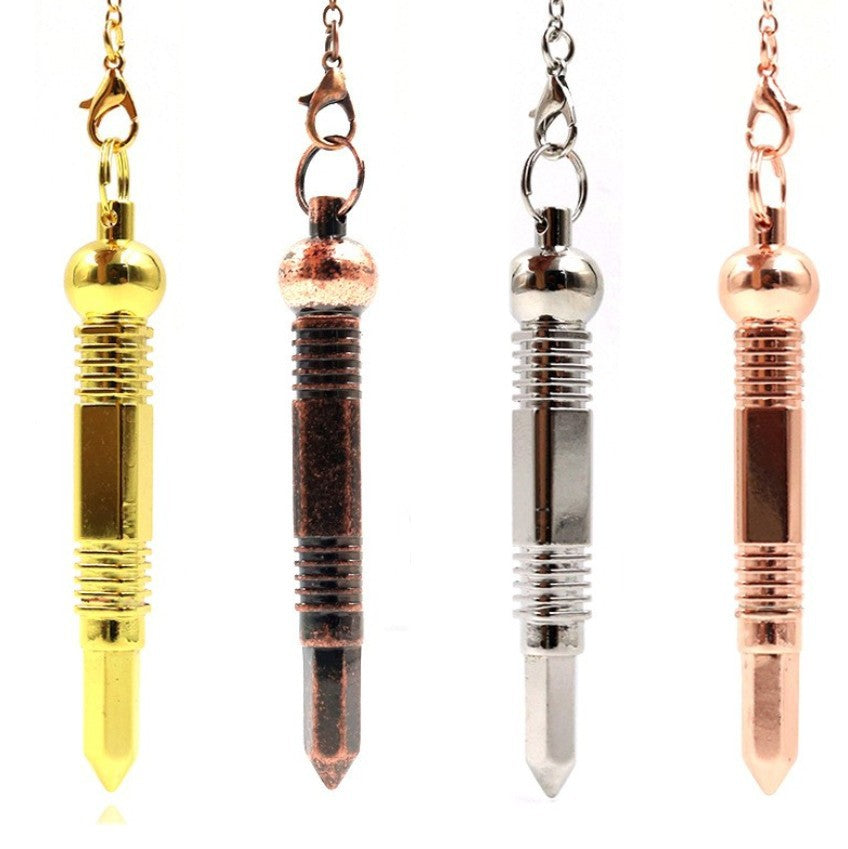 Copper square hexagonal four-sided scepter gravity-concentrating pendulum