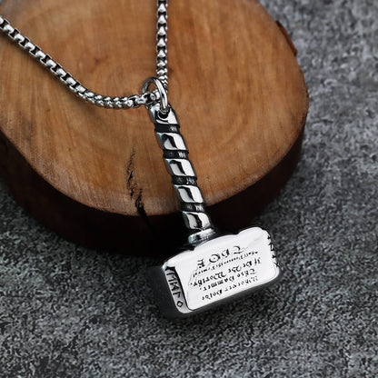Men's Hammer Pendant Necklace