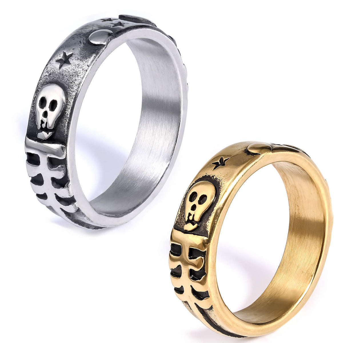Skull Fashionable Men's Vintage Star Ring