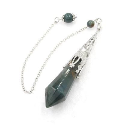 12-faceted crystal-cut conical pendulum