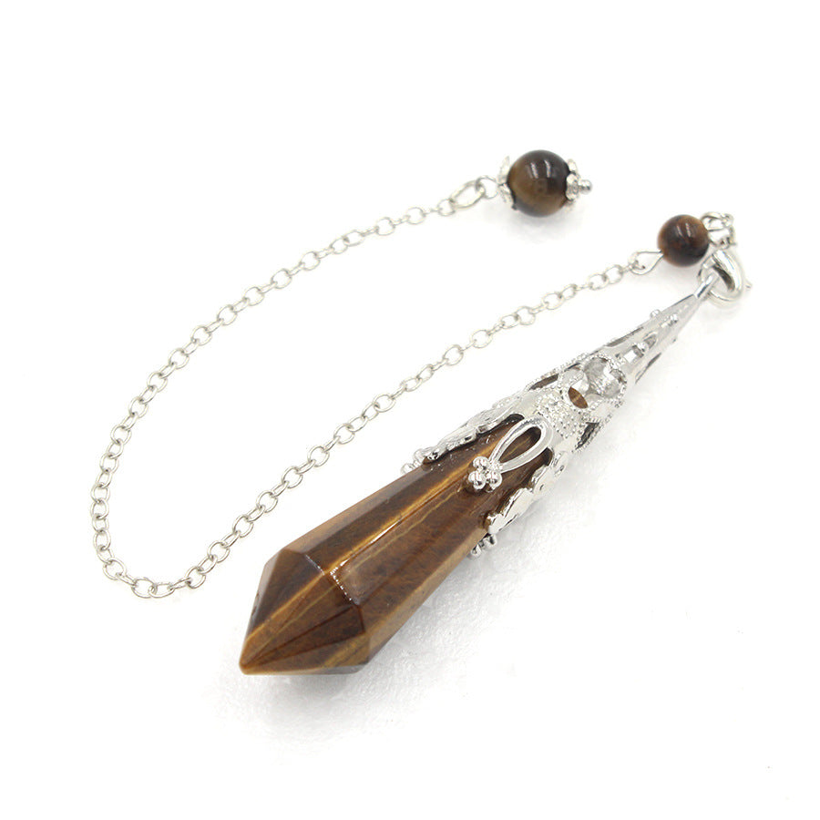 12-faceted crystal-cut conical pendulum