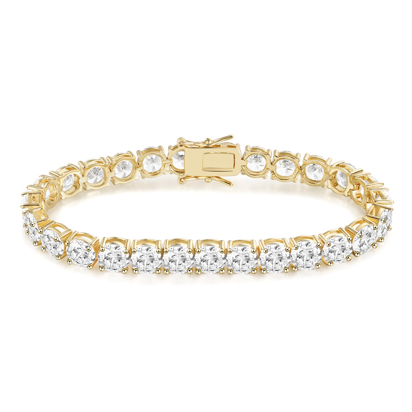 Women&Men's Hip-Hop 6mm Zircon Cuban Tennis Bracelet