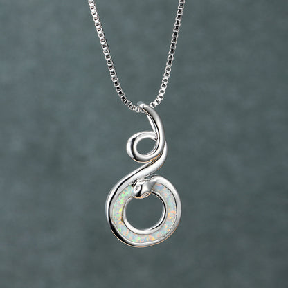 Opal Snake Necklace