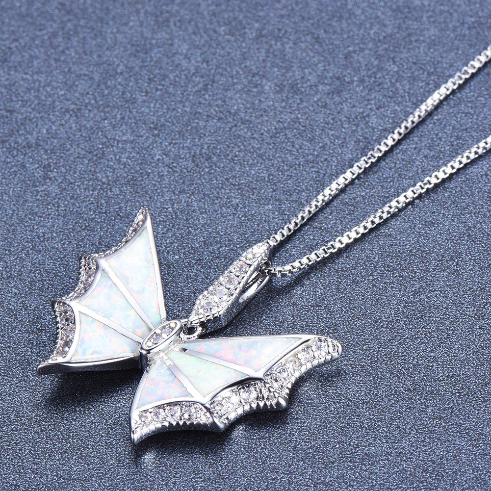 Aubrey Small Diamond Butterfly-shaped Necklace