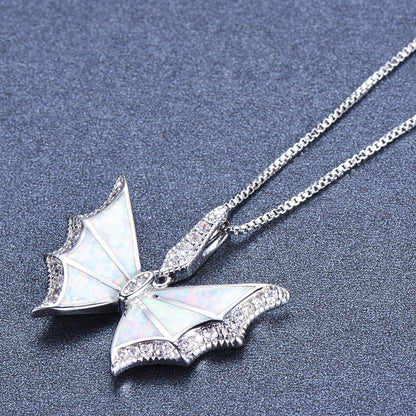 Aubrey Small Diamond Butterfly-shaped Necklace