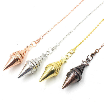 Copper Meteor-Shaped Conical Gravity Metal Pendulum