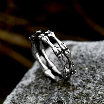 Men's Vintage Skull And Bones Ring