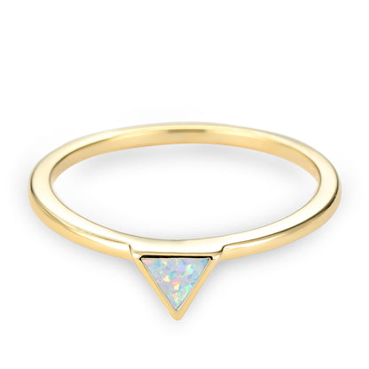 Women's Triangle Opal ring