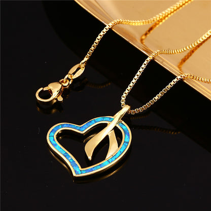 Fashionable blue Australian Babydoll creative pendant necklace