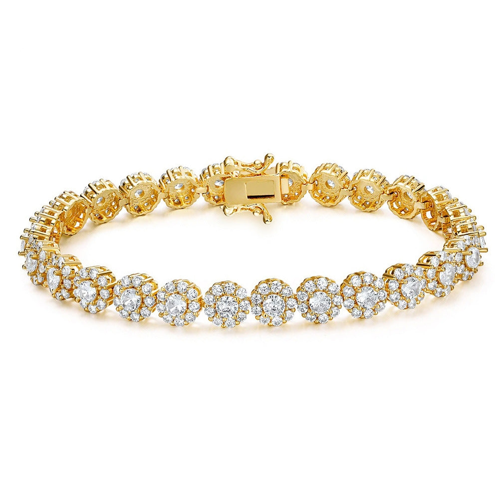Women&Men's 3.5mm Zircon Cuban Tennis Bracelet
