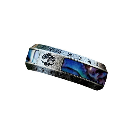 Retro fashion minimalist Viking alphabet men's ring