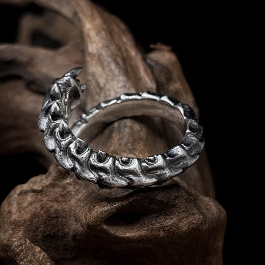 Men's Thousand-Foot Centipede Ring with an Opening