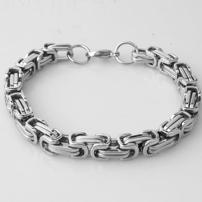 Men’s Stainless Steel Section Chain Bracelet Minimalist Fashion Wrist Jewelry