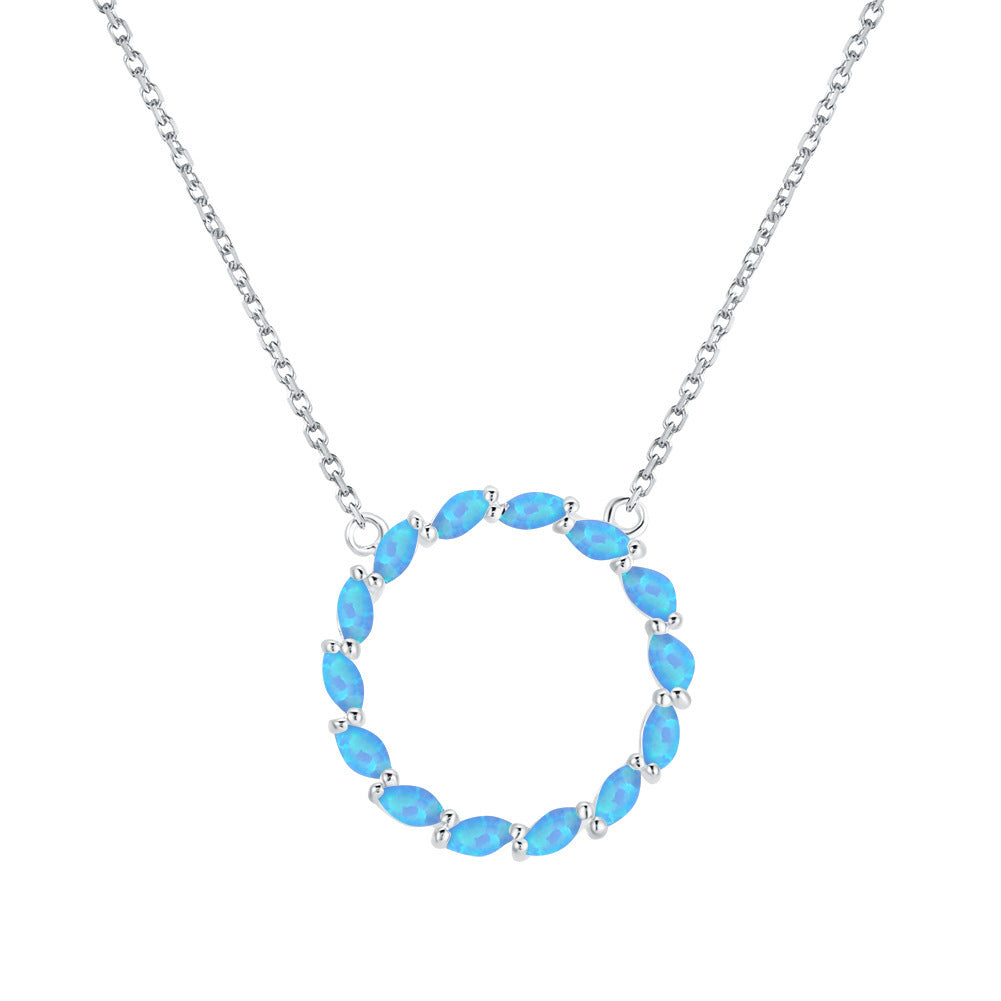 Aubert Circle Pendant Necklace