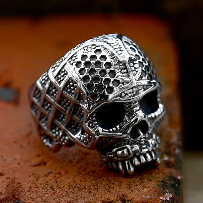 Men's Hipster Punk Stainless Steel Skull Ring