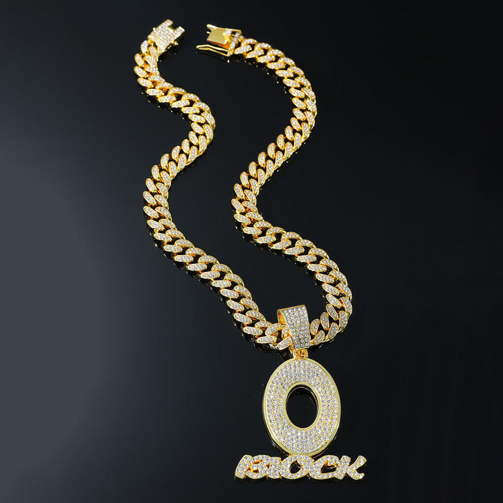 Hip-Hop O-Shaped Cuban Chain Pendant Necklace