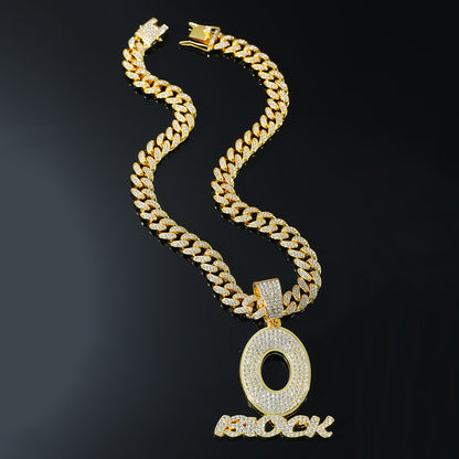 Hip-Hop O-Shaped Cuban Chain Pendant Necklace