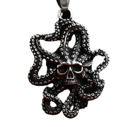 Men's Retro Octopus Sea Monster Pendant Necklace
