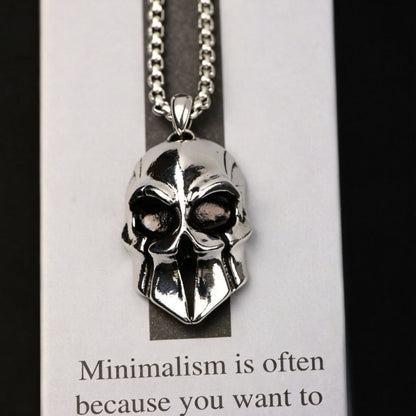 Men's Domineering Spartacus Mask Pendant Necklace