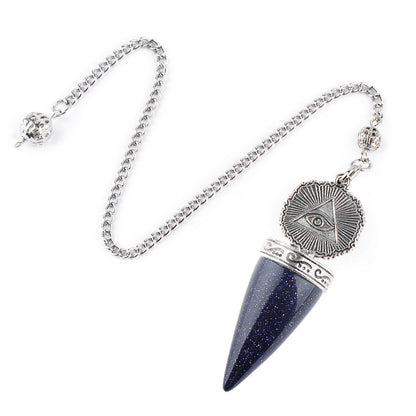 Crystal Silvery All-Seeing Eye Spirit Pendulum
