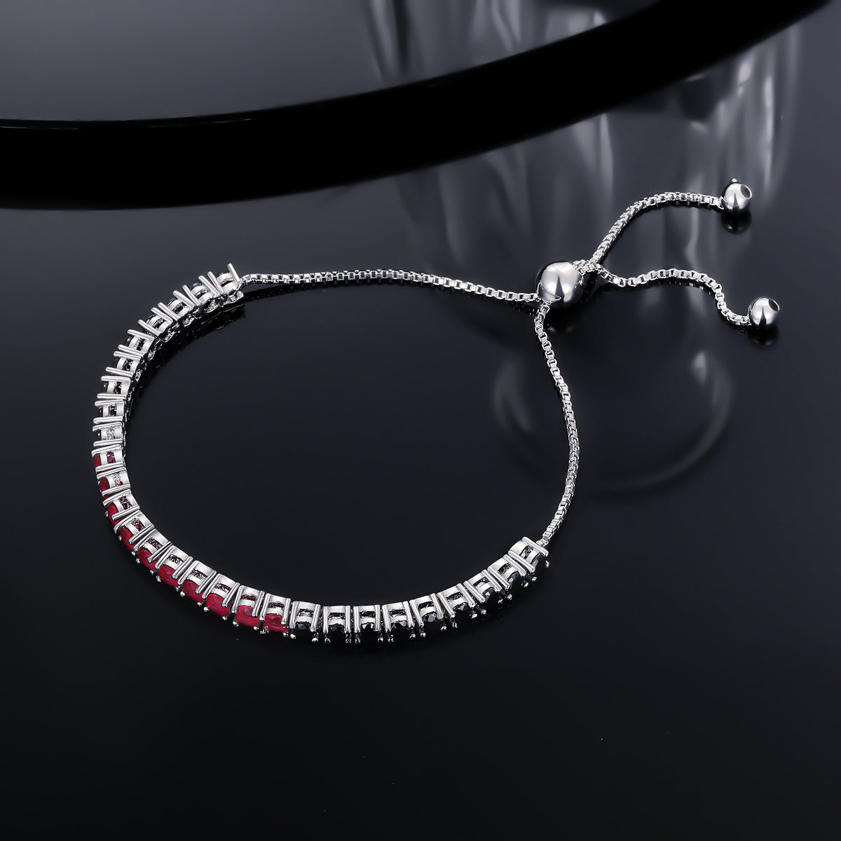 Women&Men's 3mm Adjustable Tennis Zircon Bracelet
