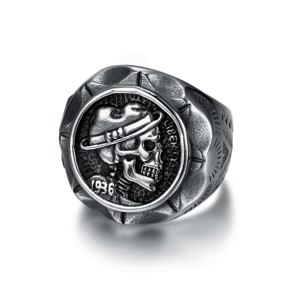 Punk Men's Vintage Travel Jewelry Skull Pattern Ring