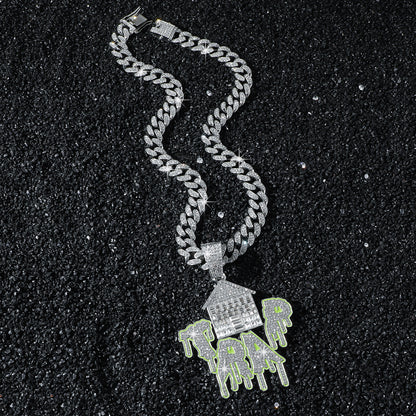 Hip-Hop Trap Style House Chain Pendant Necklace
