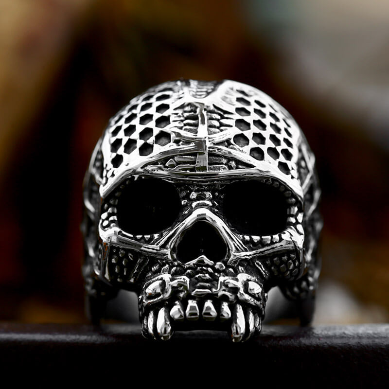 Men's Hipster Punk Stainless Steel Skull Ring