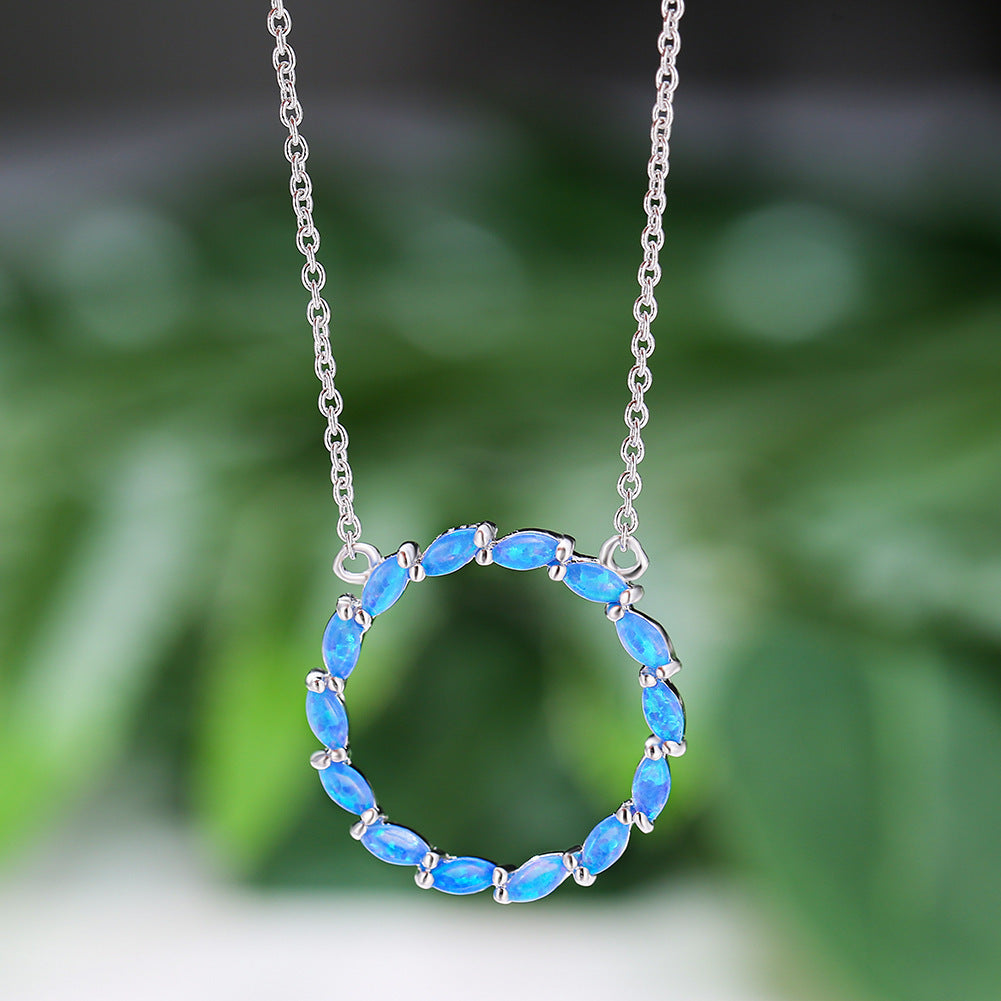 Aubert Circle Pendant Necklace