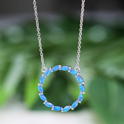 Aubert Circle Pendant Necklace