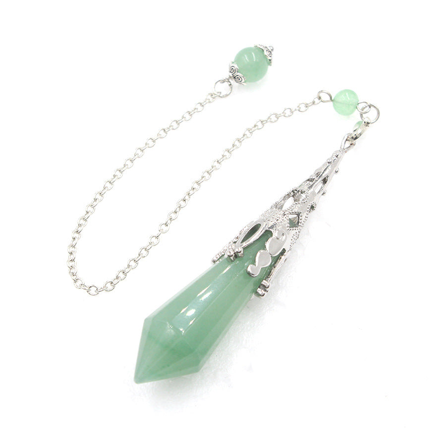 12-faceted crystal-cut conical pendulum