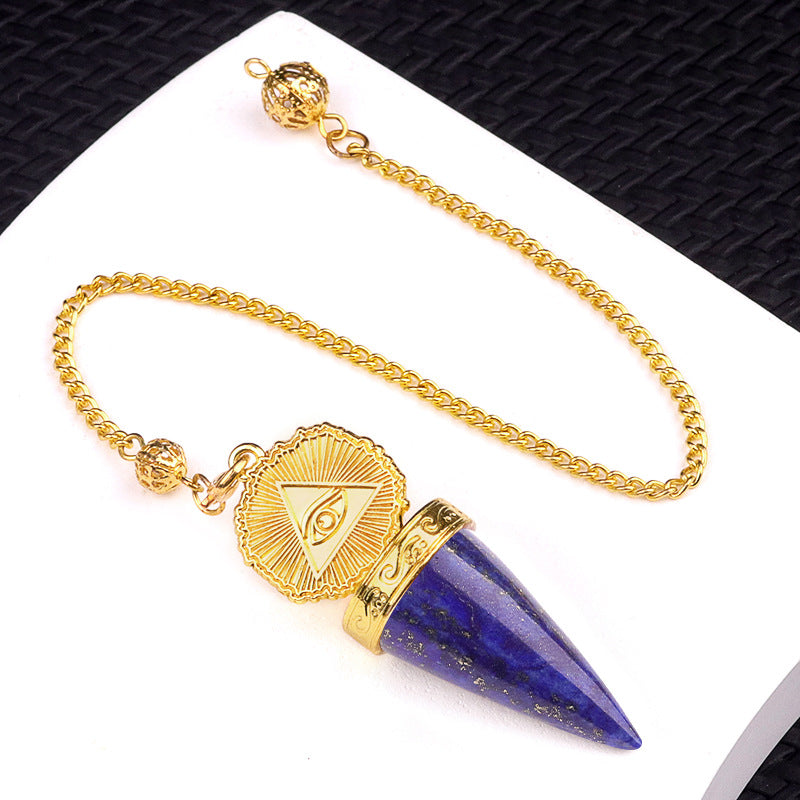 Crystal Golden All-Seeing Eye Spirit Pendulum