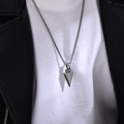 Men's Viking Arrow Pendant Necklace