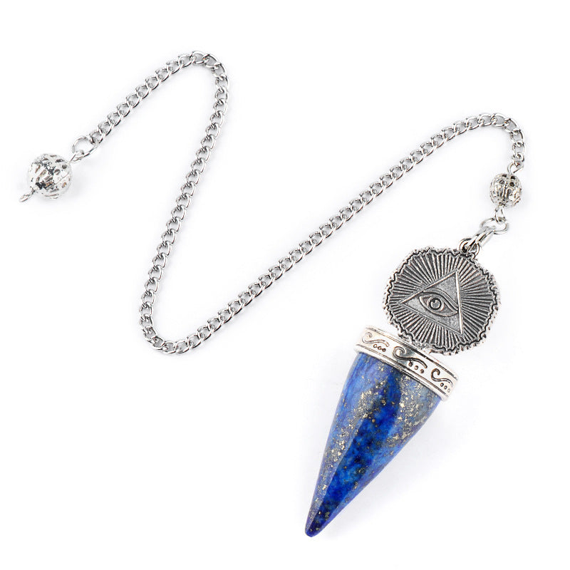 Crystal Silvery All-Seeing Eye Spirit Pendulum