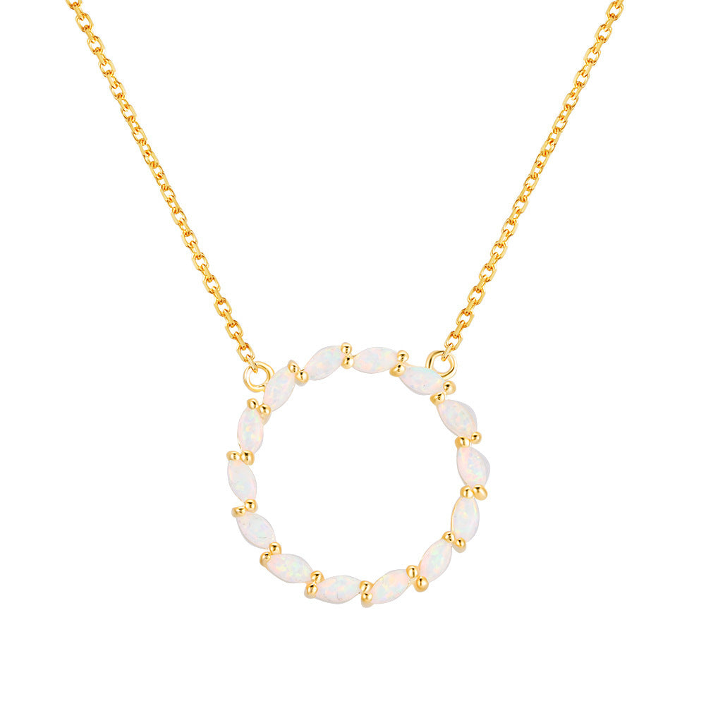 Aubert Circle Pendant Necklace
