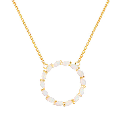 Aubert Circle Pendant Necklace