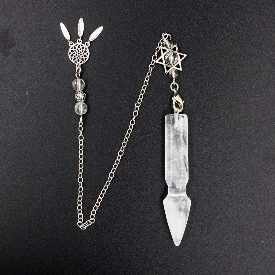 Arrow Crystal Column Spirit Pendulum Star Net Chain