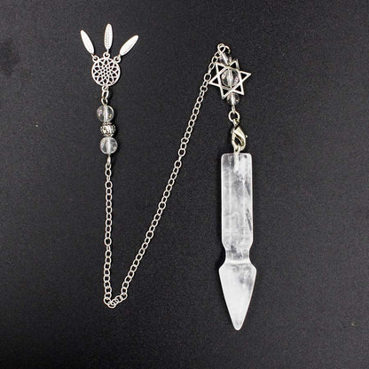 Arrow Crystal Column Spirit Pendulum Star Net Chain