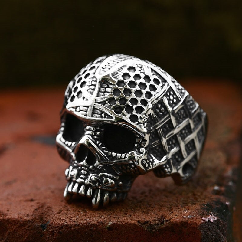 Men's Hipster Punk Stainless Steel Skull Ring