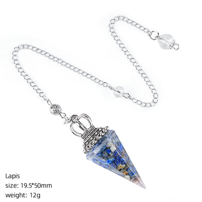 Crystal Crown Yoga Meditation Accessory Hexagonal Cone Spirit Pendulum